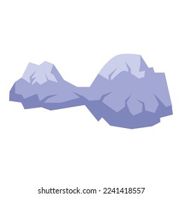 Polar iceberg icon isometric vector. Ice berg. Freeze peak