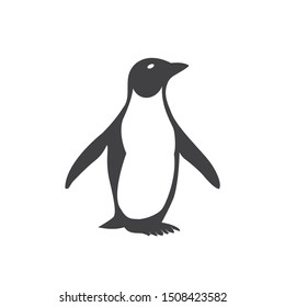 Polar penguin icon. flat simple pictogram. vector illustration