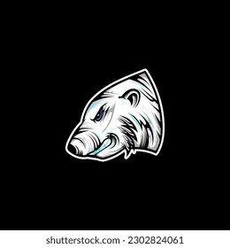 a polar vector logo illustration