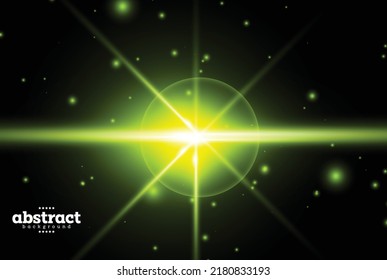 polaris star with star group on pitch black cosmology science theme space exploration technology background for advertisement poster website banner brochure template package design vector eps.