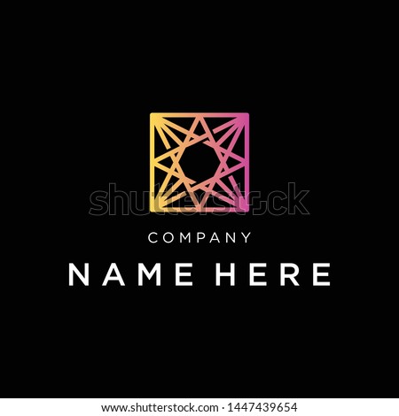 Polaris Star Monogram Vector Logo