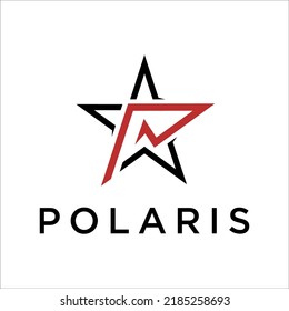 Polaris Stars Logo Design Vector Template