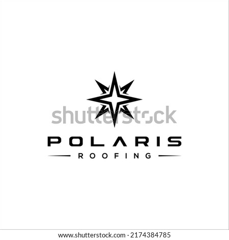 Polaris Stars Logo Design Vector