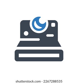 Polaroid camera icon. Illustration isolated on white background