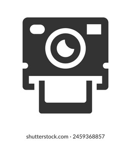 Icono de cámara Polaroid, gráficos de Vector