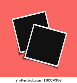 Polaroid photo frame with trendy color 2019. Polaroid photo frame with trendy color 2019.
