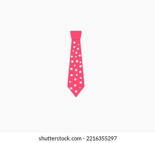polcadot necktie design vector isolated concept