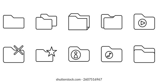 polder icon pack black illustration