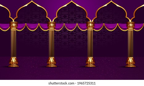 pole column islamic holiday background