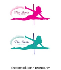 pole dance fitness logo