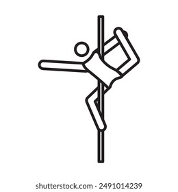 Logo del Vector de arte de la línea negra