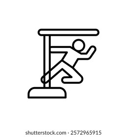 Pole dance icon simple vector symbol