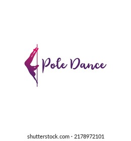 
Pole dance logo illustration. Vector of girl and pole suitable for logotype, icon, logo, banner, brand, clothes and etc