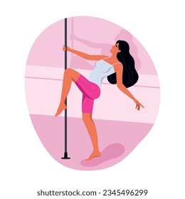 Pole Dance Vector Art & Graphics