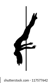 pole dancer silhouette