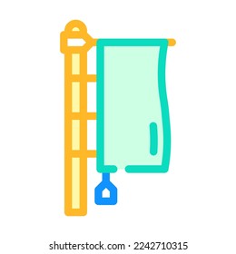 vector de icono de color de la barra de barra de barra de barra de barra de barra. signo web de la bandera del tubo. ilustración de símbolo aislado