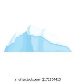 Pole ice icon cartoon vector. Arctic glacier. Water north