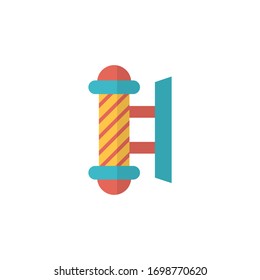pole icon vector illustration flat style design. isolated on white background