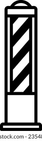 Barber’s Pole Isolated Vector Icon
