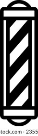 Barber’s Pole Isolated Vector Icon
