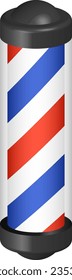Barber’s Pole Isolated Vector Illustration