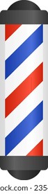 Barber’s Pole Isolated Vector Illustration
