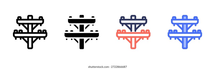 Conjunto de Ícones de Vários Estilos de Polo