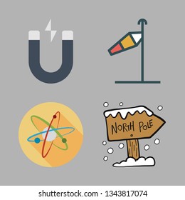pole vector icon set