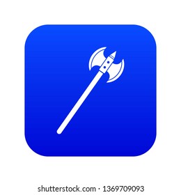 Poleaxe icon digital blue for any design isolated on white vector illustration