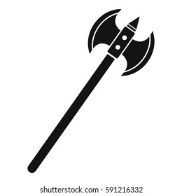 Poleaxe icon. Simple illustration of poleaxe vector icon for web