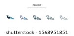 polecat icon in different style vector illustration. two colored and black polecat vector icons designed in filled, outline, line and stroke style can be used for web, mobile, ui