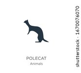 Polecat icon vector. Trendy flat polecat icon from animals collection isolated on white background. Vector illustration can be used for web and mobile graphic design, logo, eps10
