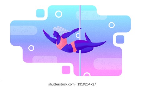 Poledance sport lady