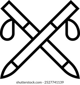 poles icon. Thin linear style design isolated on white background