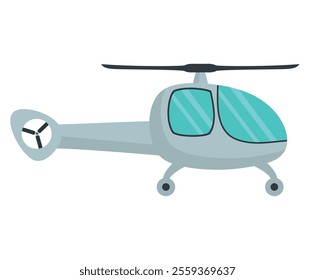 police air vehicle helicopter transport isolated