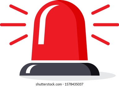 Police alarm or emergency siren icon template