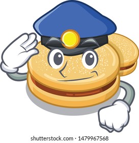 Police alfajores cartoon 