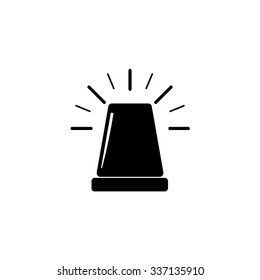 Police or ambulance flasher siren vector