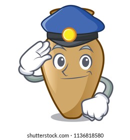 Police amphora character cartoon style