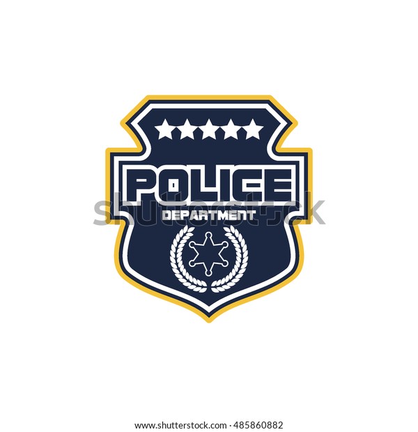 Police Badge Stock Vector (Royalty Free) 485860882 | Shutterstock