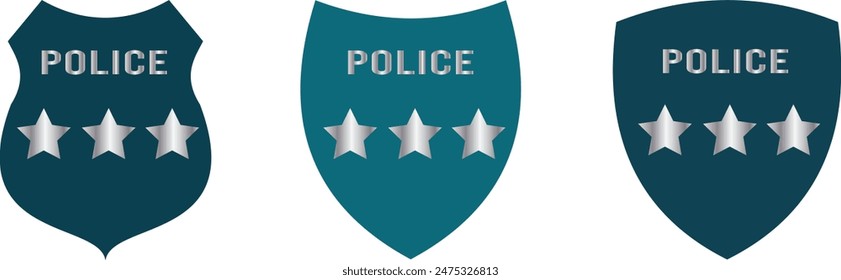 Police badge. Police department emblems isolated on white and black background. Flat outline badges with shields for cop, officer and sheriff. Symbol of detective and policeman. Vector.
Vector Formats