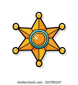 police badge doodle