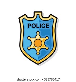 police badge doodle