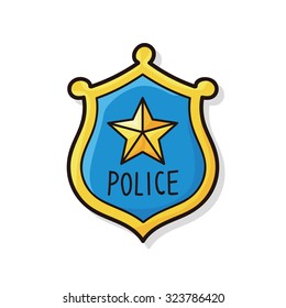 police badge doodle