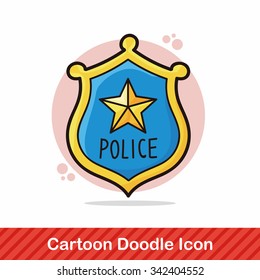 police badge doodle