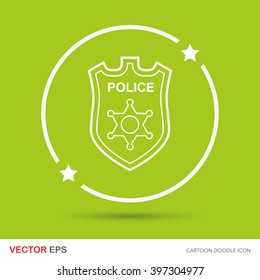 police badge doodle