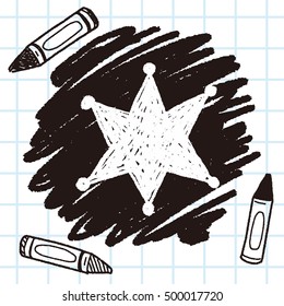 police Badge doodle