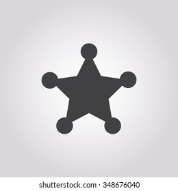 Police badge icon. 