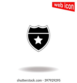 Police badge icon.