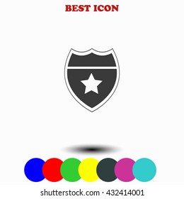Police badge icon.